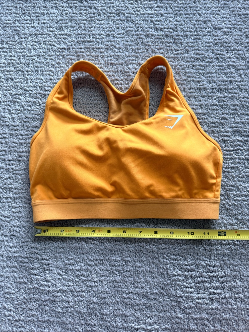 Gymshark Bright Orange Racerback Sports Bra
